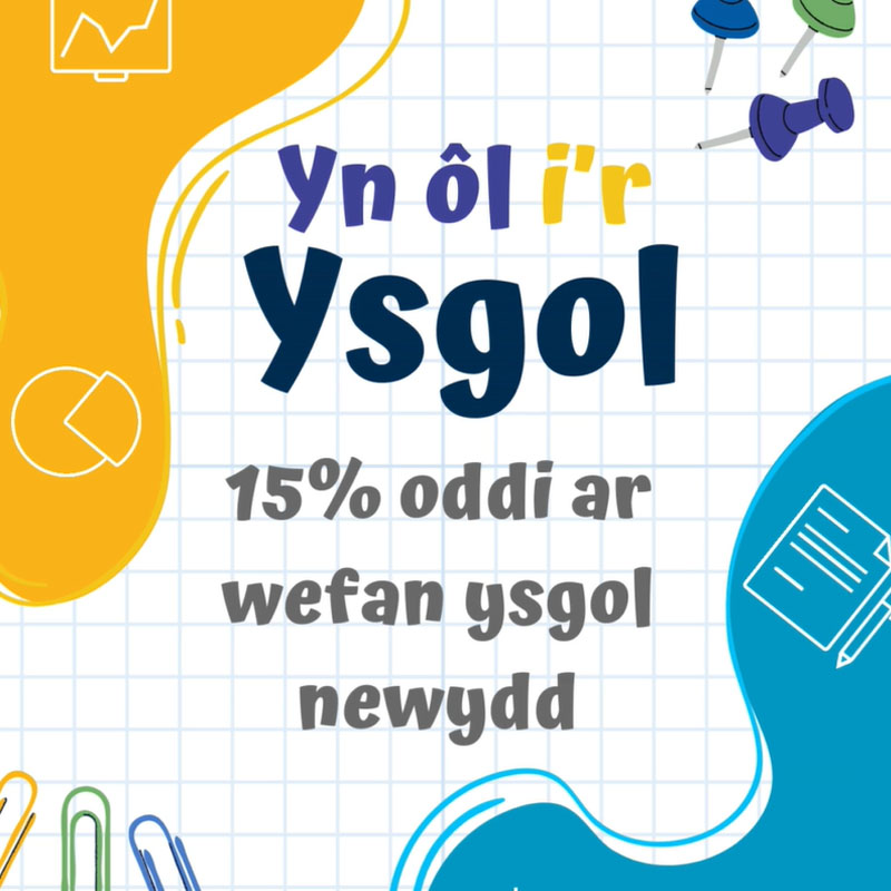 poster Cynnig Yn ôl i'r Ysgol